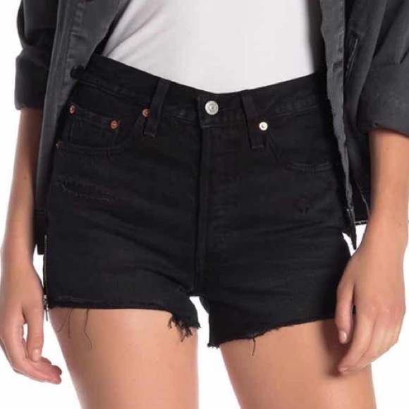 Levi’s  501s Zip Your Lip High Waisted Denim Short - Picture 3 of 7